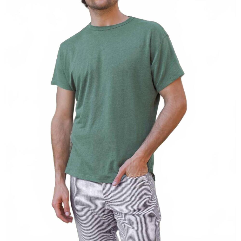 NEW ALEX CRANE sun crew neck tee in green